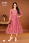 Marya By Dee Cee Naira Cut Plain Georgette Kurtis Wholesale Price IN Surat